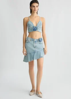 Minigonna in denim