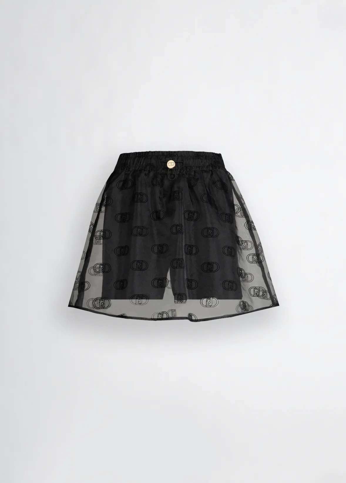 Minigonna in organza stampata