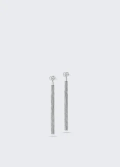 Orecchini con nappine metalliche