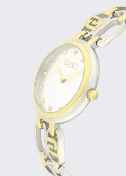 Orologio bicolor in acciaio