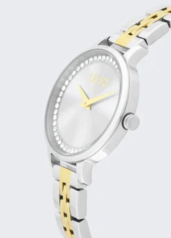 Orologio in acciaio con brill