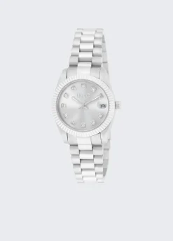 Orologio in acciaio con brill