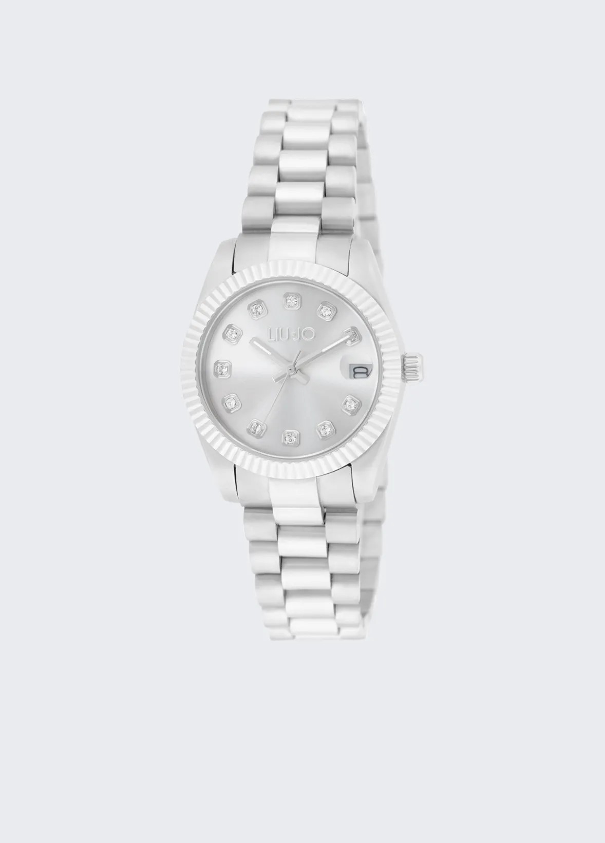 Orologio in acciaio con brill