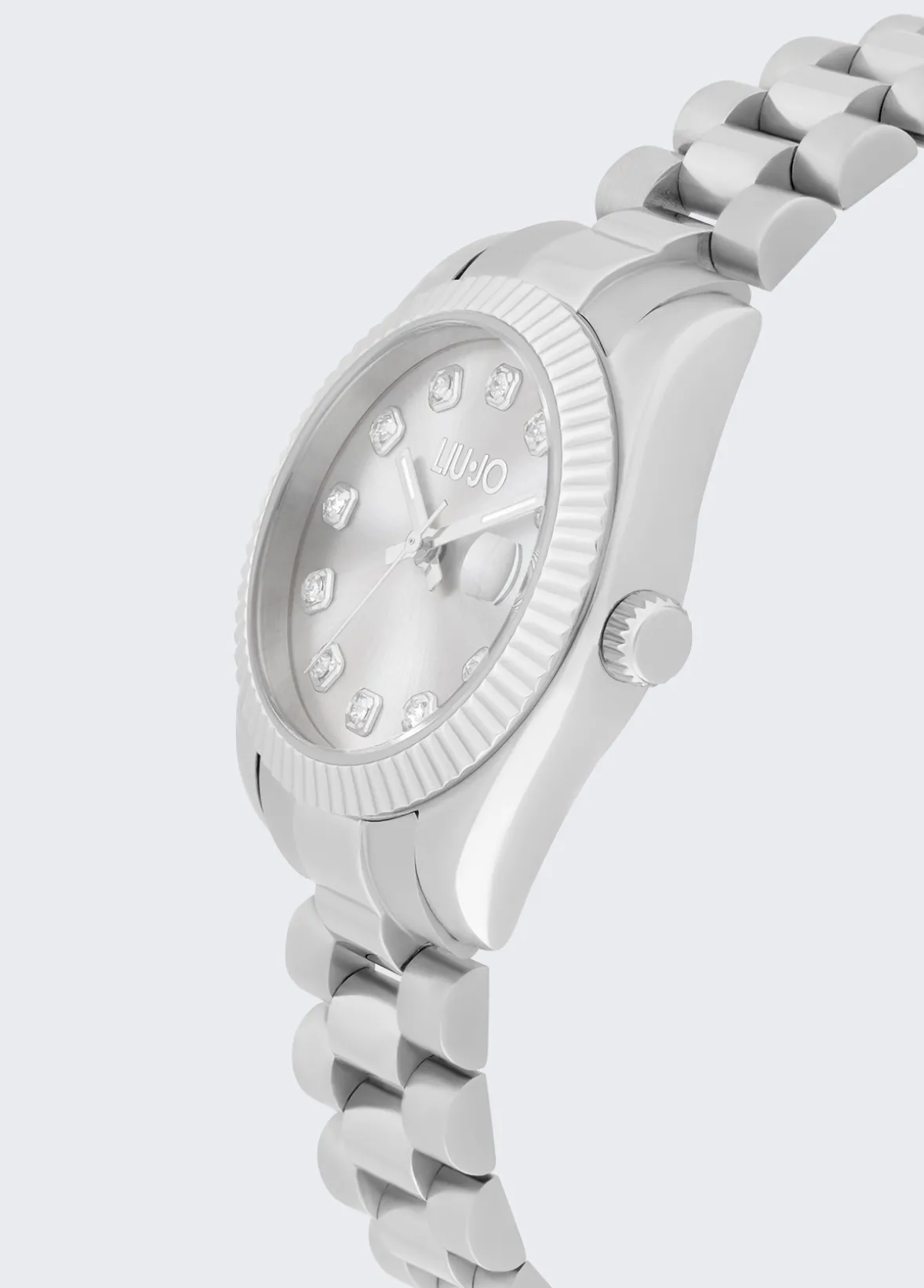Orologio in acciaio con brill
