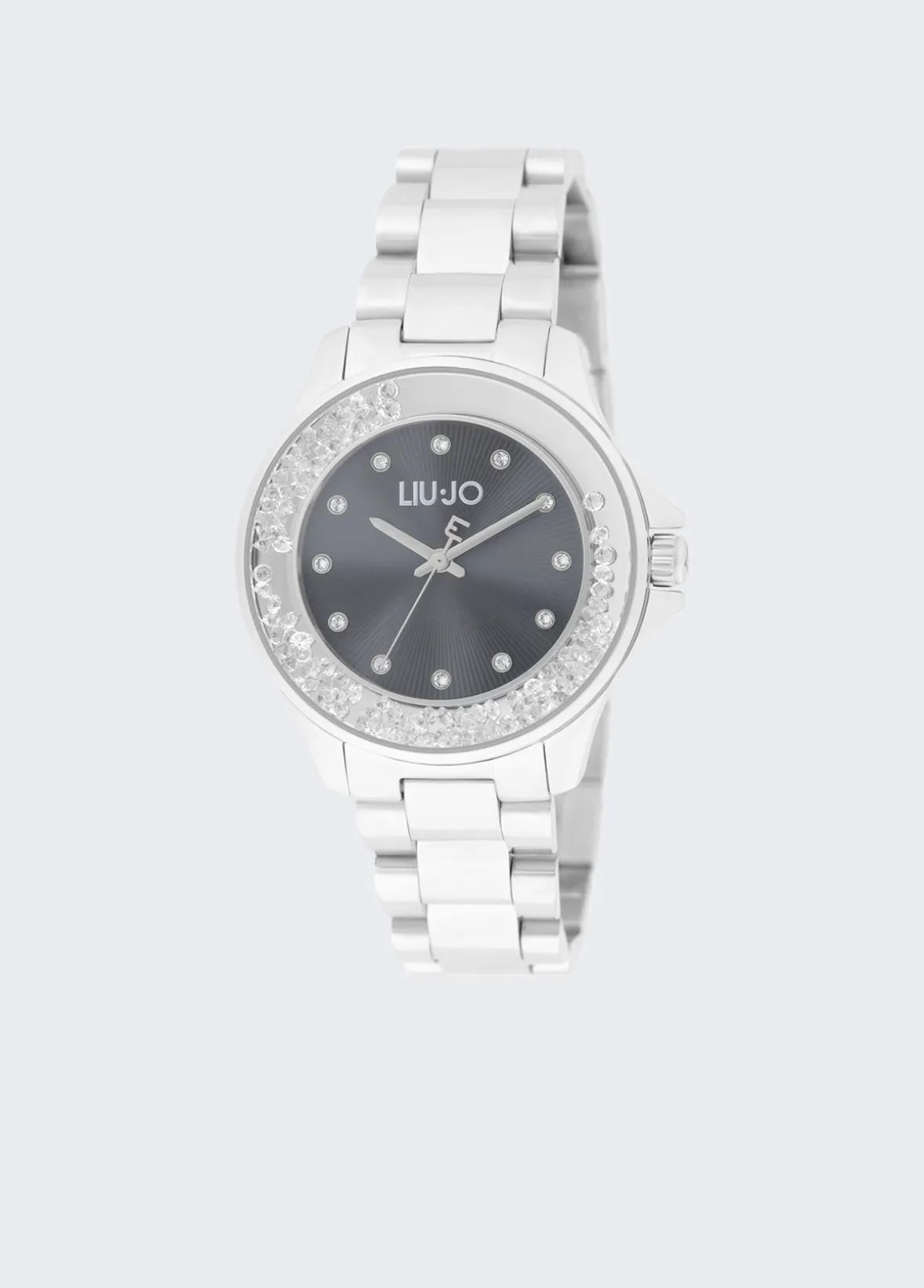 Orologio in acciaio con brill