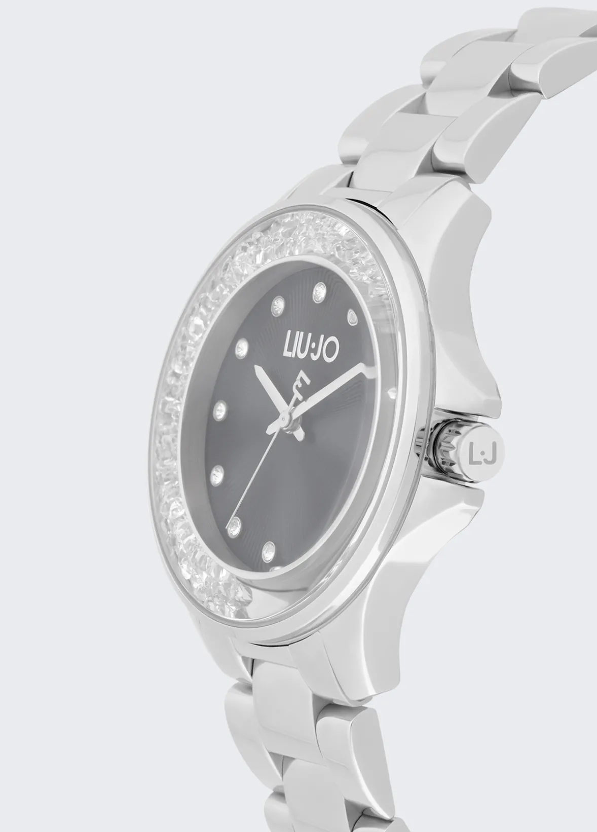 Orologio in acciaio con brill