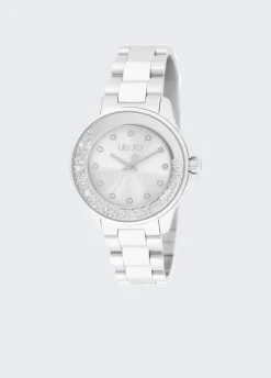 Orologio in acciaio con brill