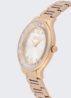 Orologio in acciaio con brill