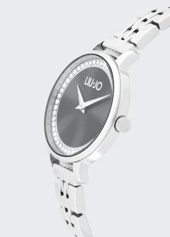 Orologio in acciaio con brill