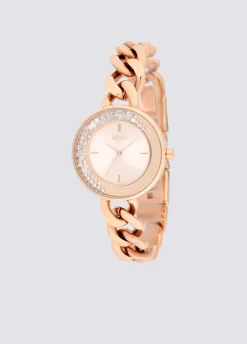 Orologio in acciaio con catena gioiello