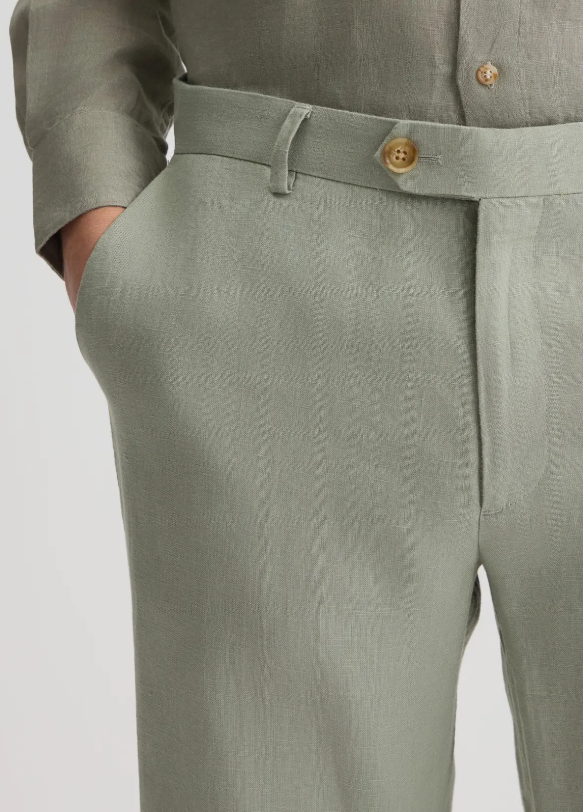 Pantaloni 100% lino