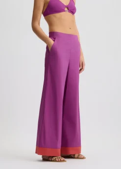 Pantaloni a palazzo in cotone