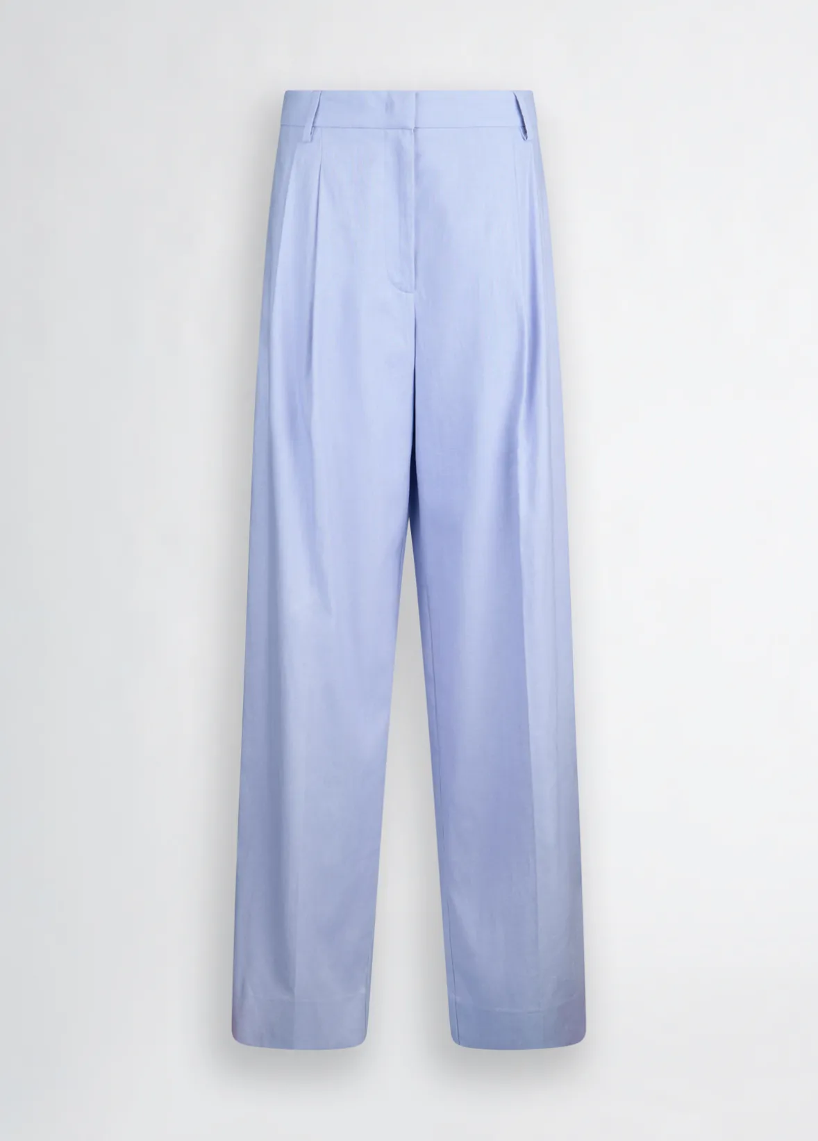 Pantaloni a palazzo in lino e cotone