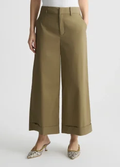 Pantaloni a palazzo in popeline