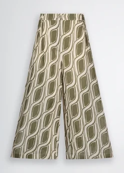 Pantaloni a palazzo in ramiè