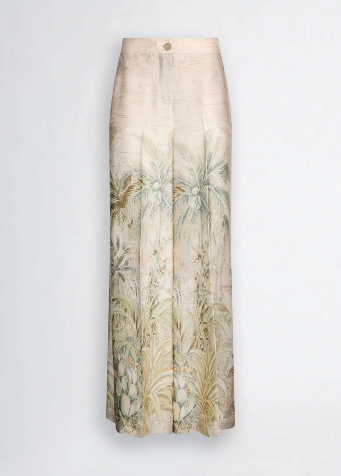 Pantaloni a palazzo in twill stampato