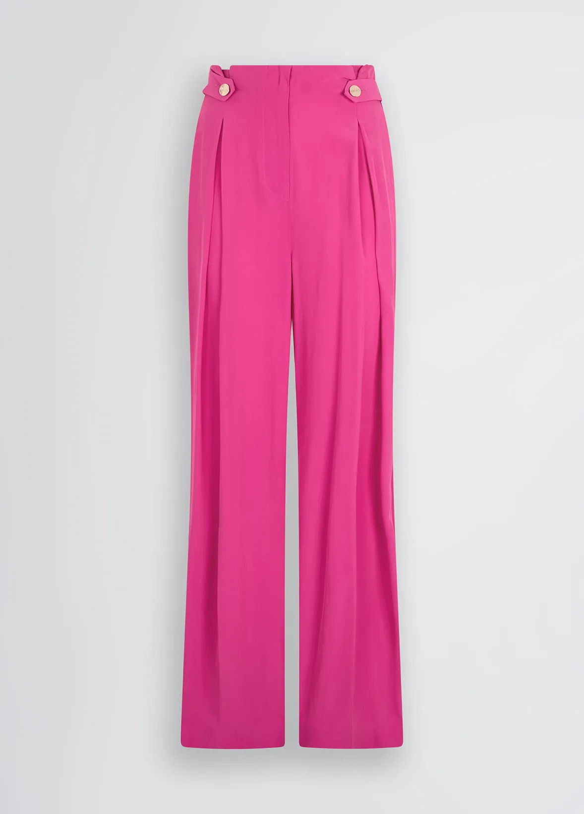 Pantaloni a vita alta con alamari