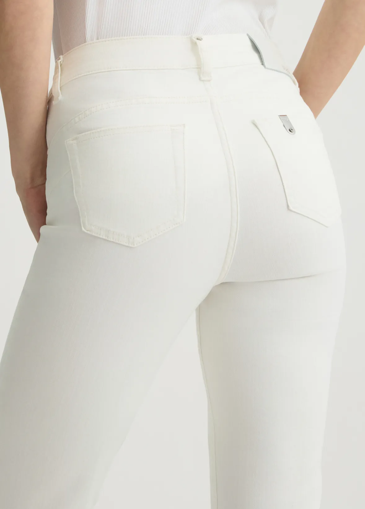 Pantaloni bootcut a vita alta