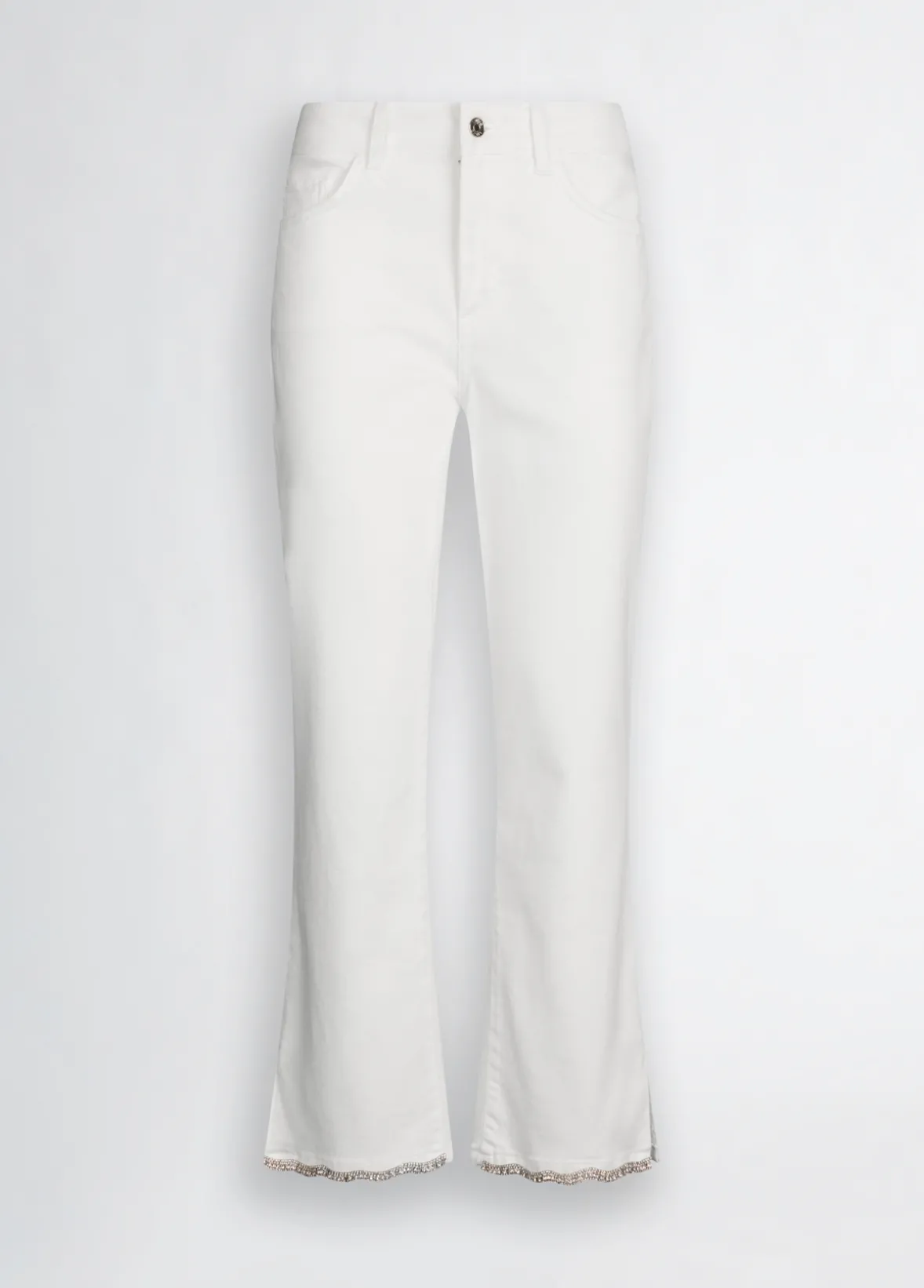 Pantaloni bootcut con strass