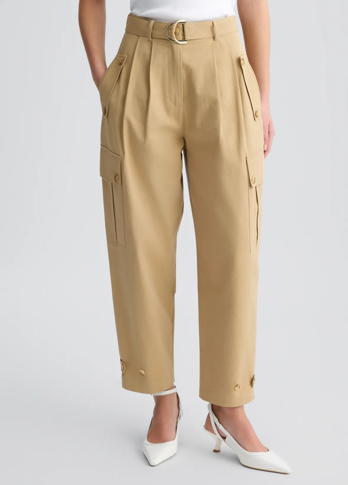 Pantaloni cargo con cintura
