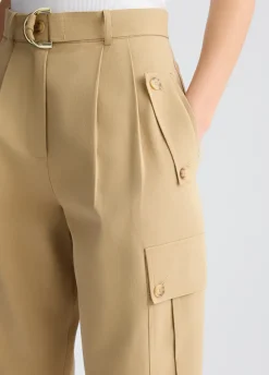 Pantaloni cargo con cintura