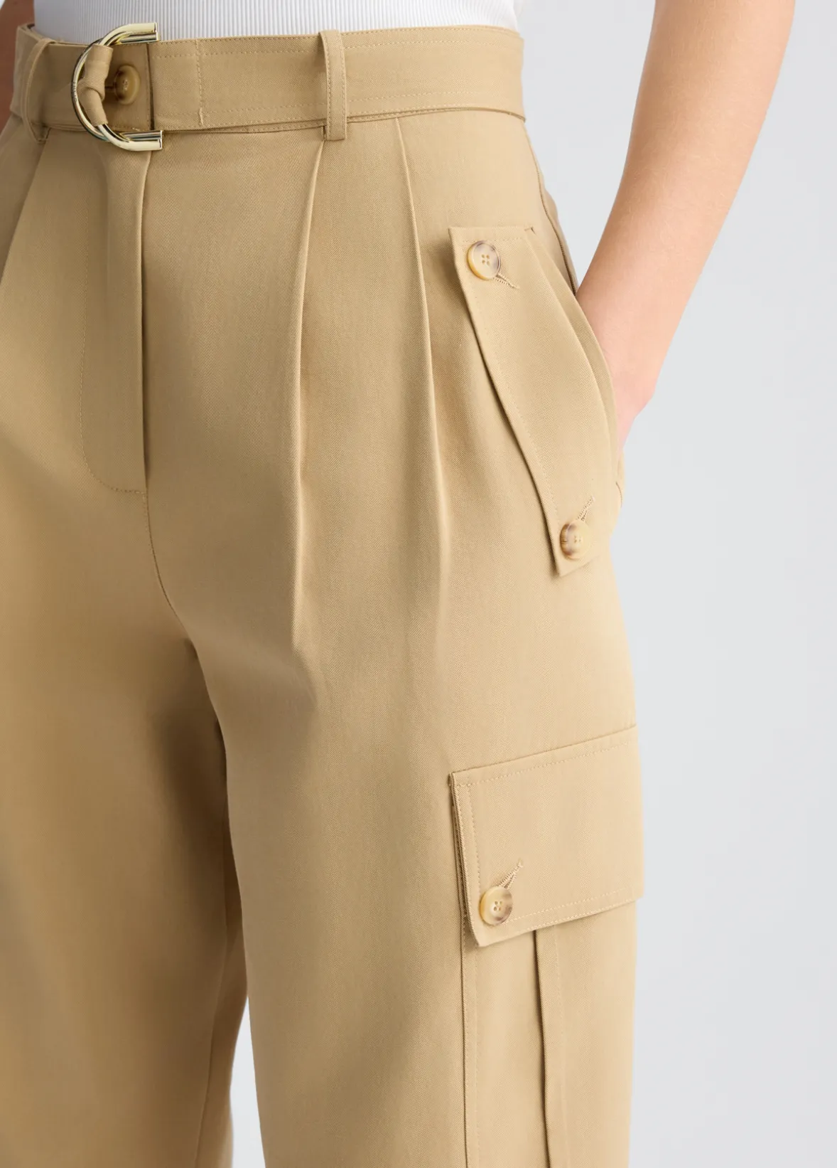 Pantaloni cargo con cintura