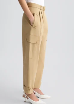 Pantaloni cargo con cintura