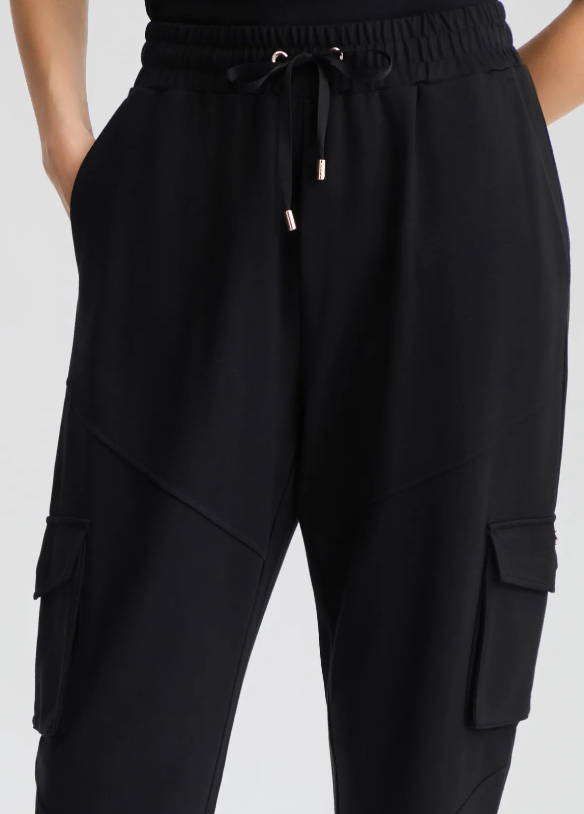 Pantaloni cargo in jersey