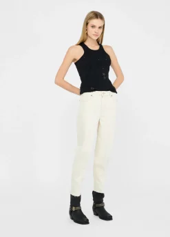 Pantaloni carrot fit
