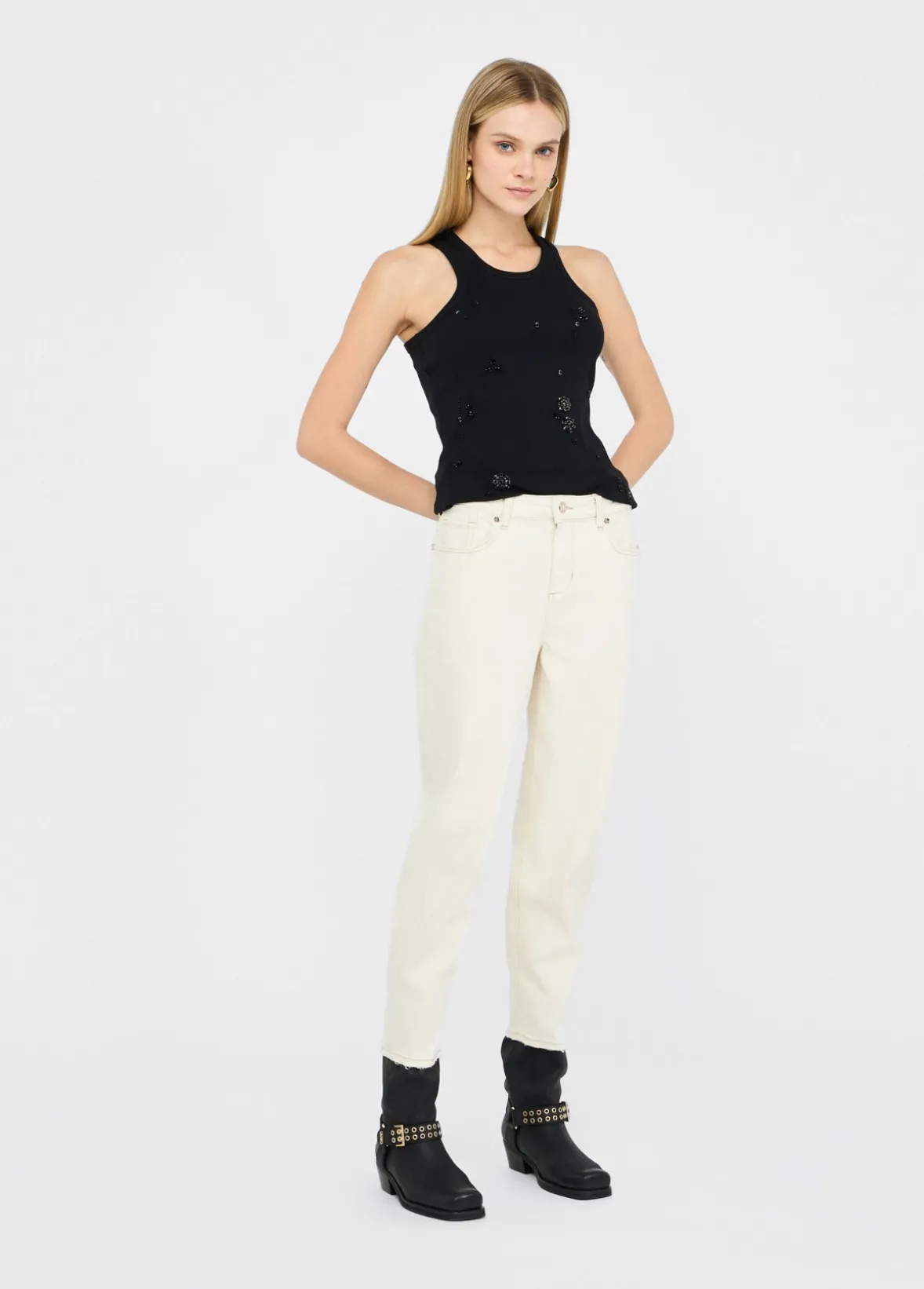 Pantaloni carrot fit