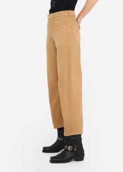 Pantaloni carrot fit a vita alta