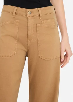 Pantaloni carrot fit a vita alta