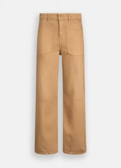 Pantaloni carrot fit a vita alta