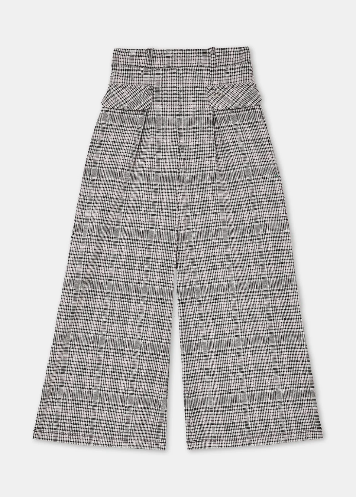 Pantaloni check in jersey
