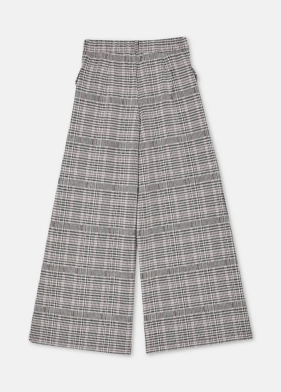 Pantaloni check in jersey