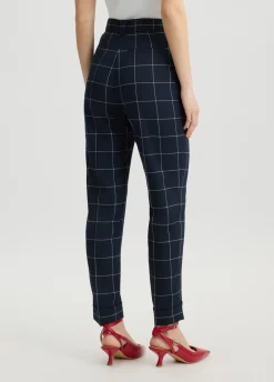 Pantaloni check slim fit
