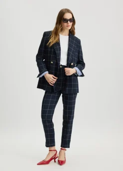 Pantaloni check slim fit