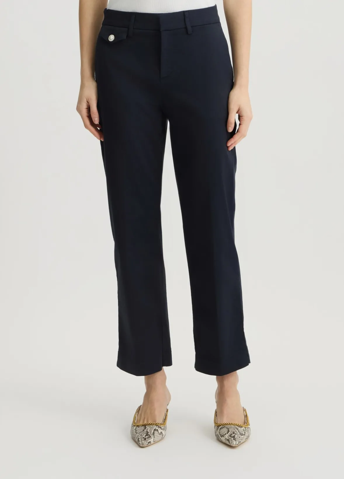 Pantaloni chino cropped
