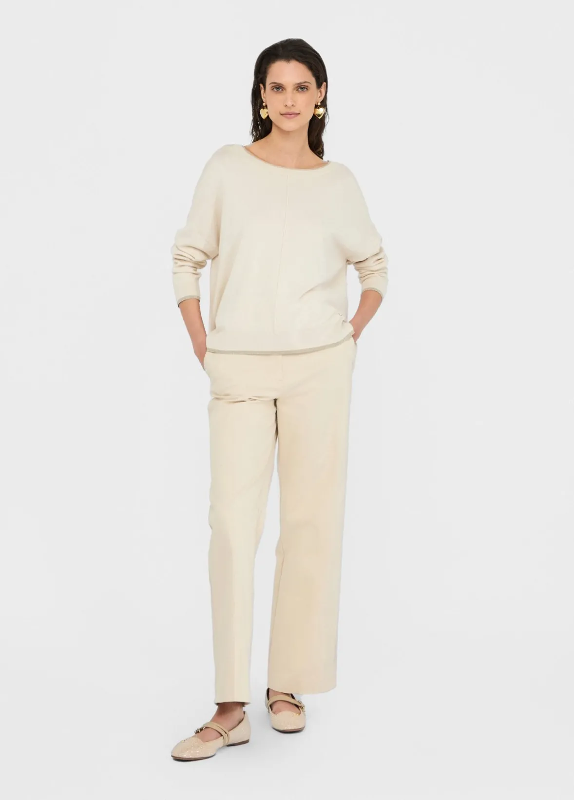 Pantaloni chino in cotone