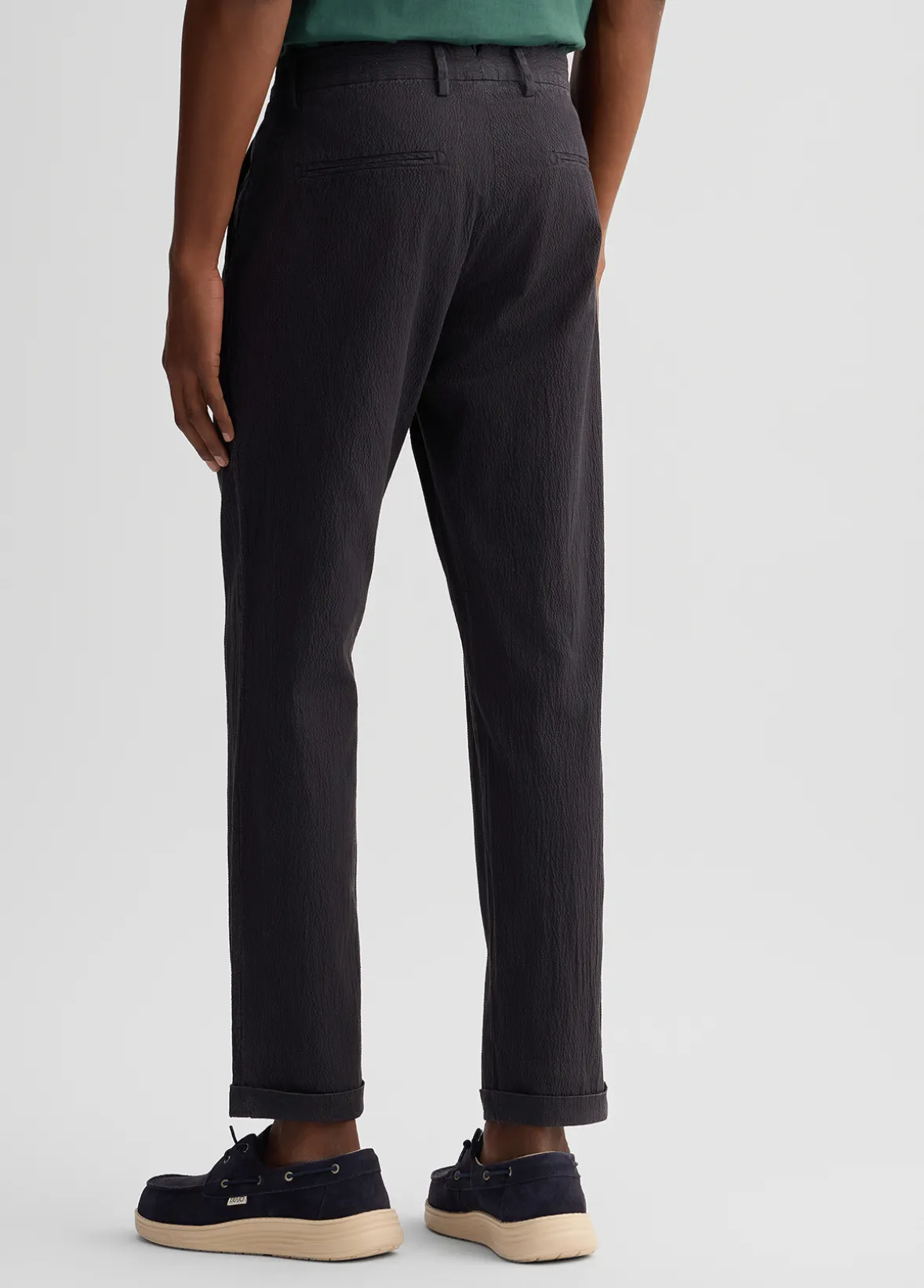 Pantaloni chino in seersucker