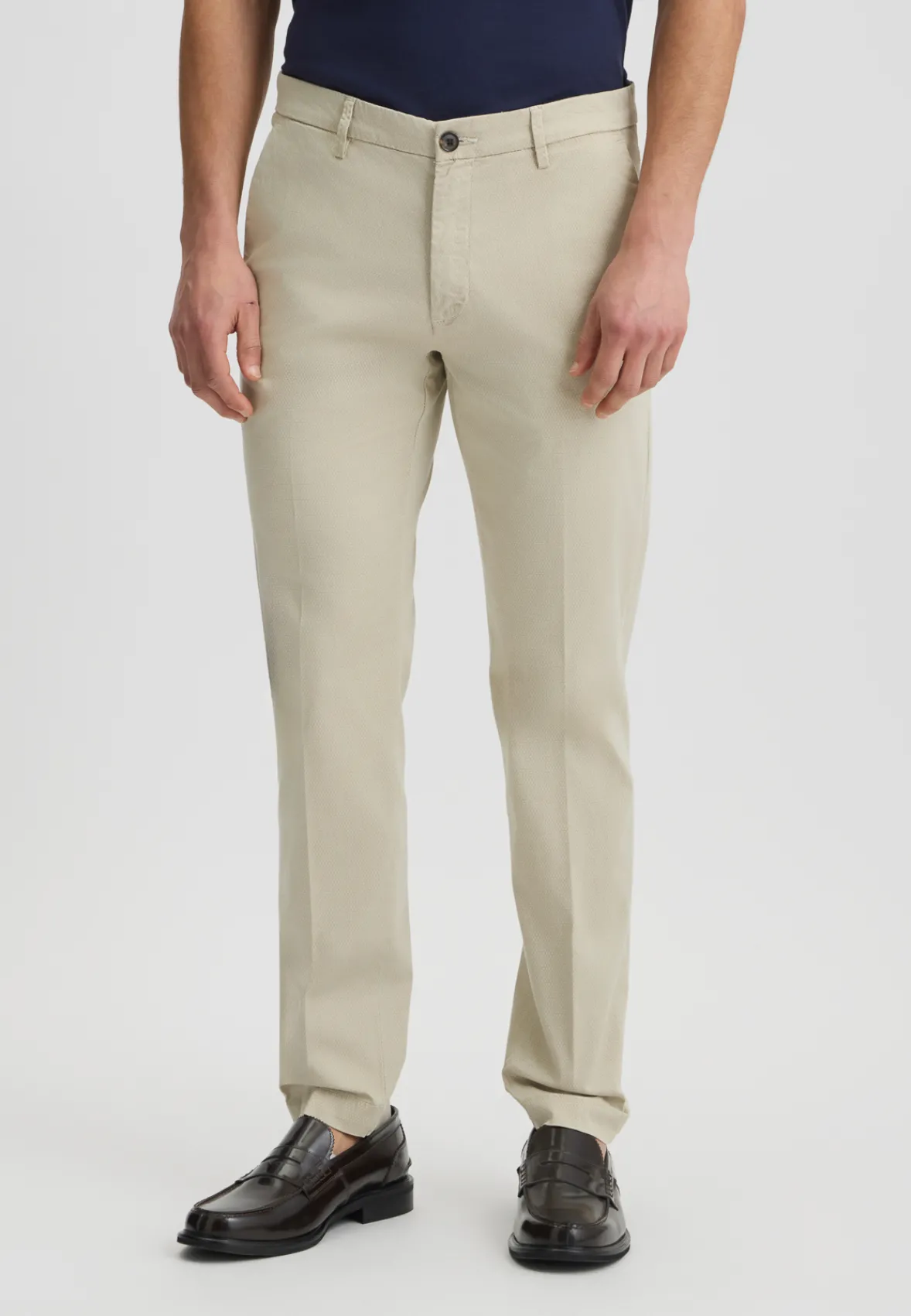 Pantaloni chino jacquard