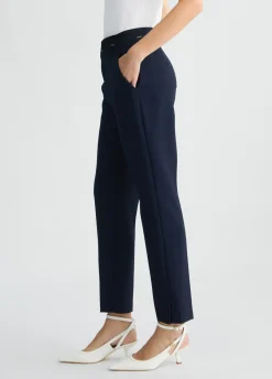 Pantaloni con cintone logato