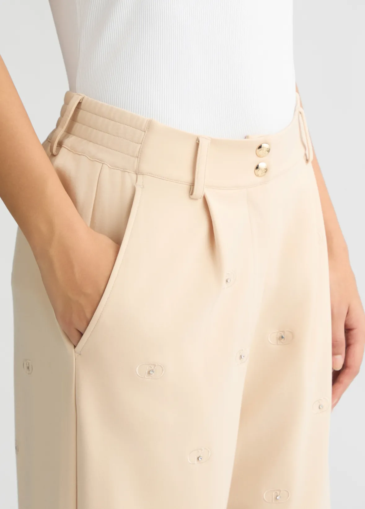 Pantaloni con logo