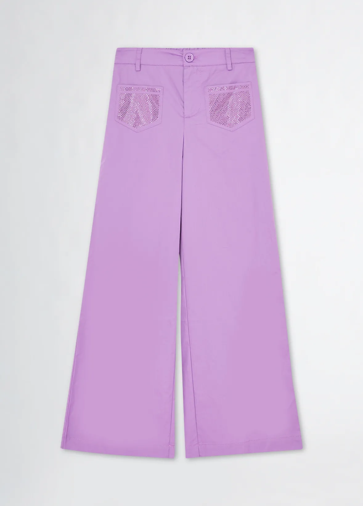 Pantaloni con strass