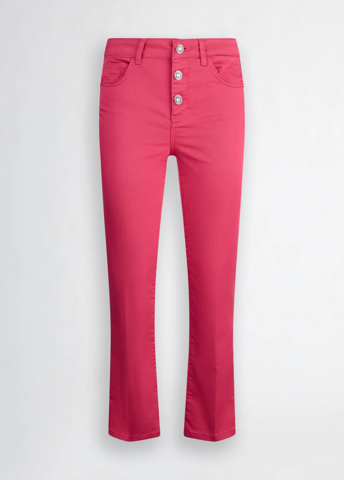 Pantaloni cropped a vita alta
