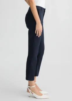 Pantaloni cropped a vita alta
