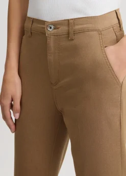 Pantaloni cropped a vita alta