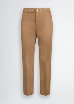 Pantaloni cropped a vita alta