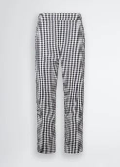 Pantaloni cropped check
