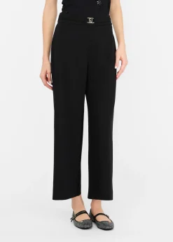 Pantaloni cropped con cintura